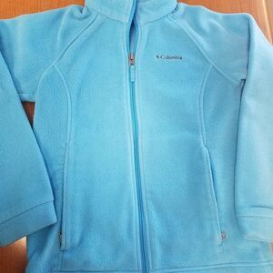 Columbia Kids Medium blue full zip jacket.